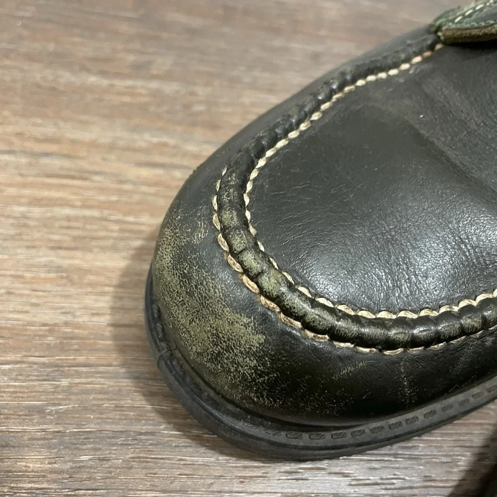 Walker Shoes Green VTG Lace Up Boots Forest Outdoor Gorpcore Granola